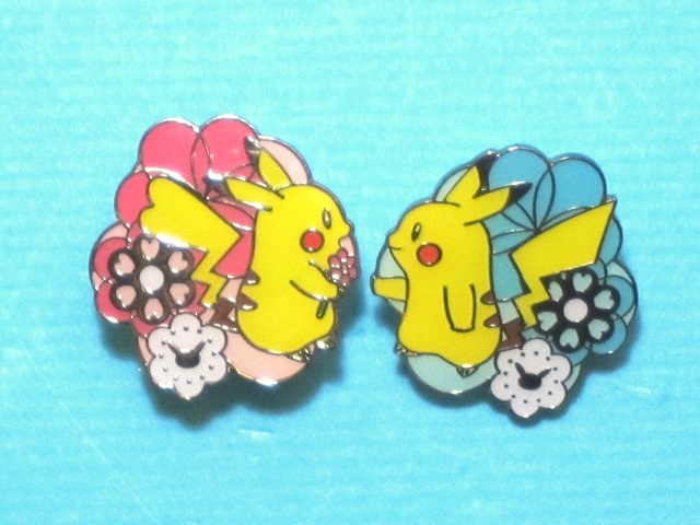 【レア】ポケモンピンズコレクション ペアピカチュウコンプリートセット&収納ケース ポケモンピンズコレクション ペアピカチュウ: いそがないで歩こう