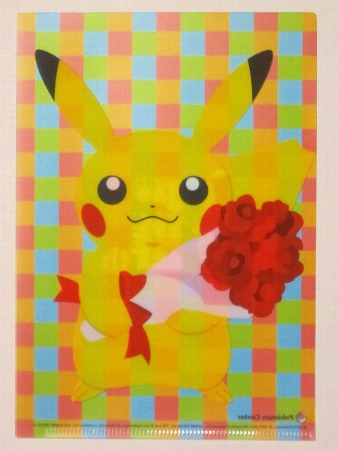 ポケモンセンター15周年記念 A5クリアファイル&シール: いそがないで歩こう